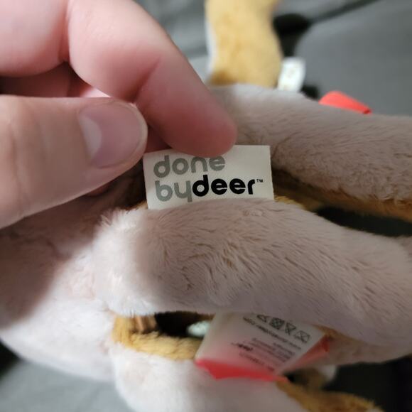 Done By Deer Octopus Activity Toy Plush Pink Powder Baby Teether Crinkle Sensory - Picture 5 of 7